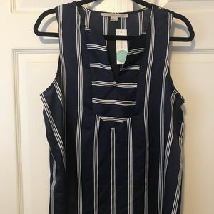 41Hawthorn Navy Silky Tank Blouse